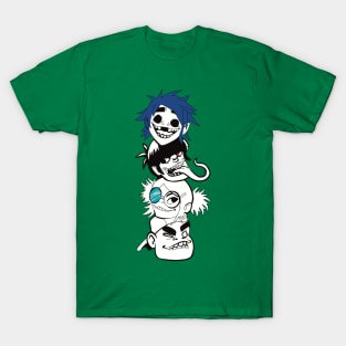 Gorillaz Band Fan Artwork Design Full Version T-Shirt